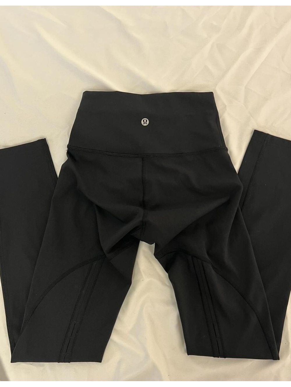 LULULEMON Black 7/8 High Times Peek Keyhole Back Leggings Women's Size 2.